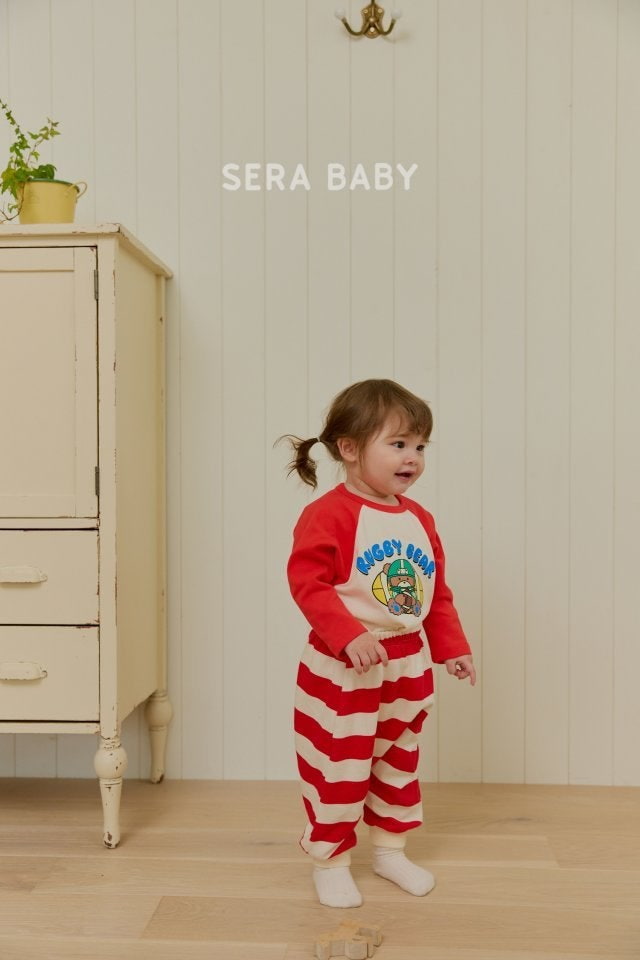 Sera - Korean Baby Fashion - #babyootd - Football Raglan Tee - 4