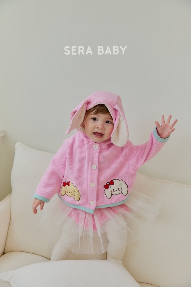 Sera - Korean Baby Fashion - #babyoutfit - Rabbit Hood Cardigan