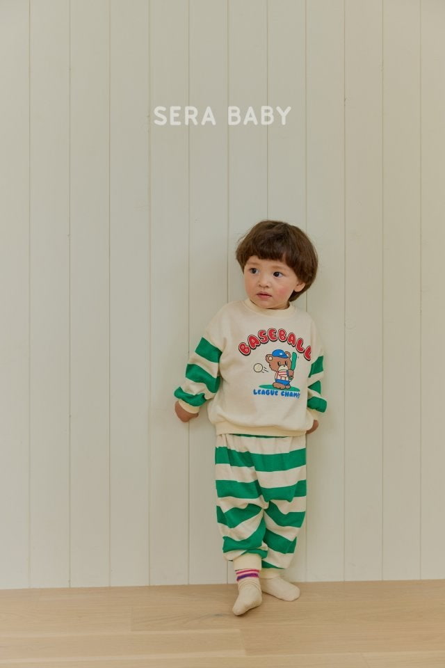 Sera - Korean Baby Fashion - #babywear - Baseball Stripe Set - 9