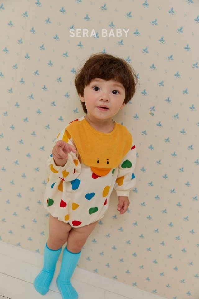 Sera - Korean Baby Fashion - #onlinebabyboutique - Chick Heart Bodysuit - 6