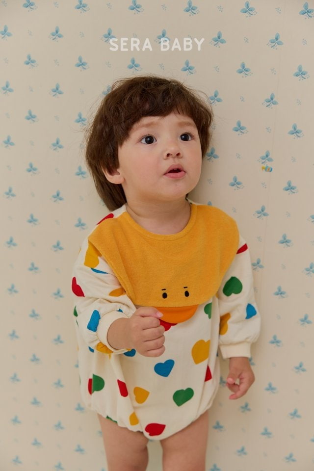 Sera - Korean Baby Fashion - #onlinebabyshop - Chick Heart Bodysuit - 7