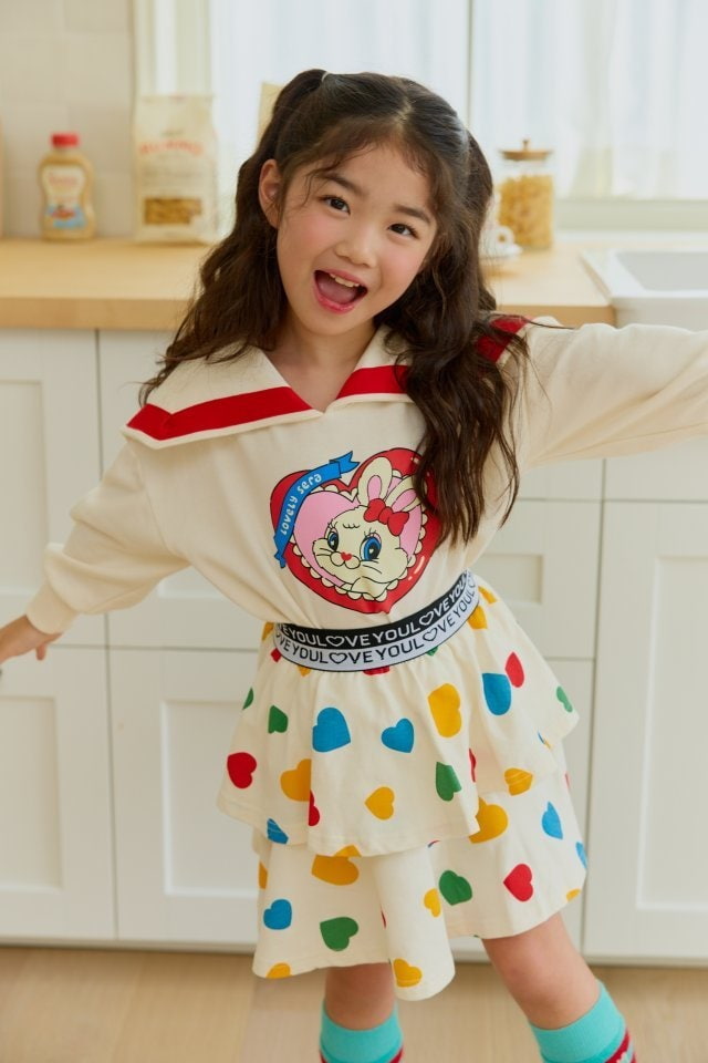 Sera - Korean Children Fashion - #kidzfashiontrend - Heart Cancan Skirt - 4