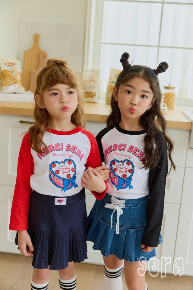 Sera - Korean Children Fashion - #Kfashion4kids - Lace Denim Pleats Skirt - 2