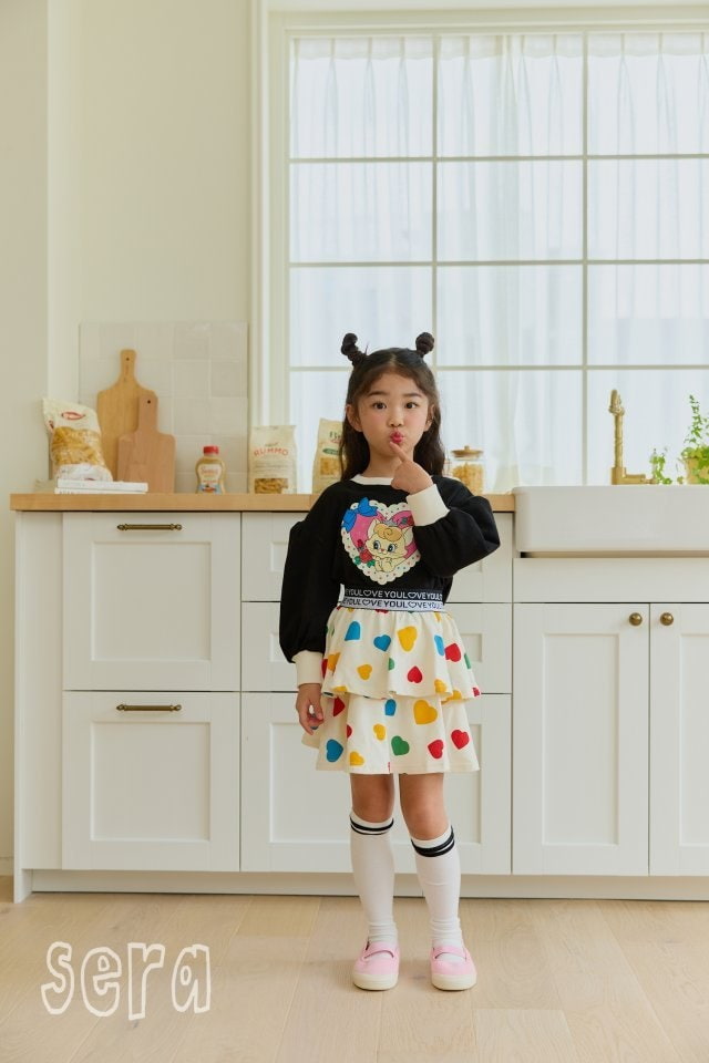 Sera - Korean Children Fashion - #childofig - Heart Cat Puff Sweatshirts - 10