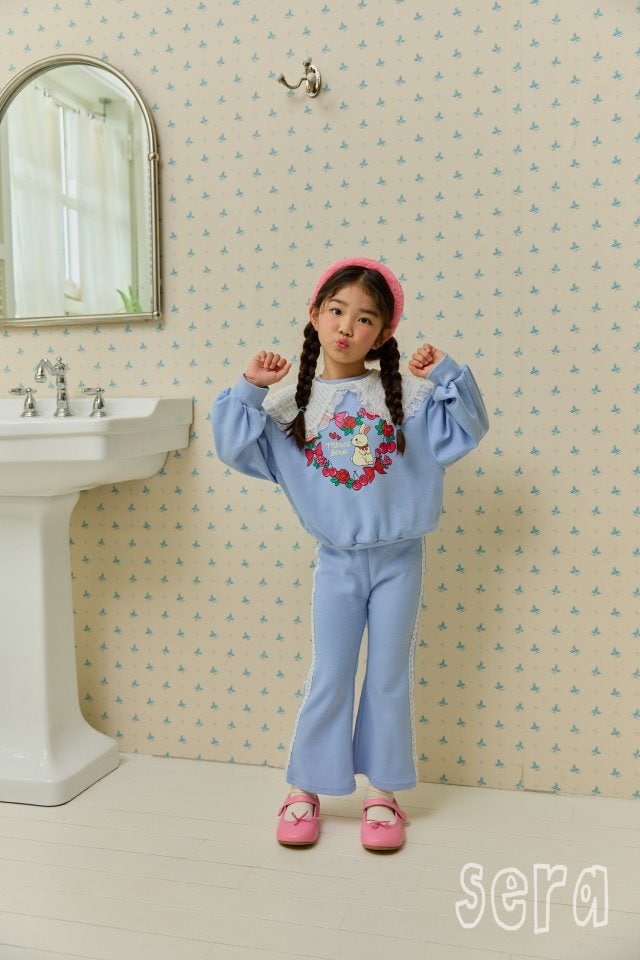 Sera - Korean Children Fashion - #childofig - Lace Bootscut Pants - 5