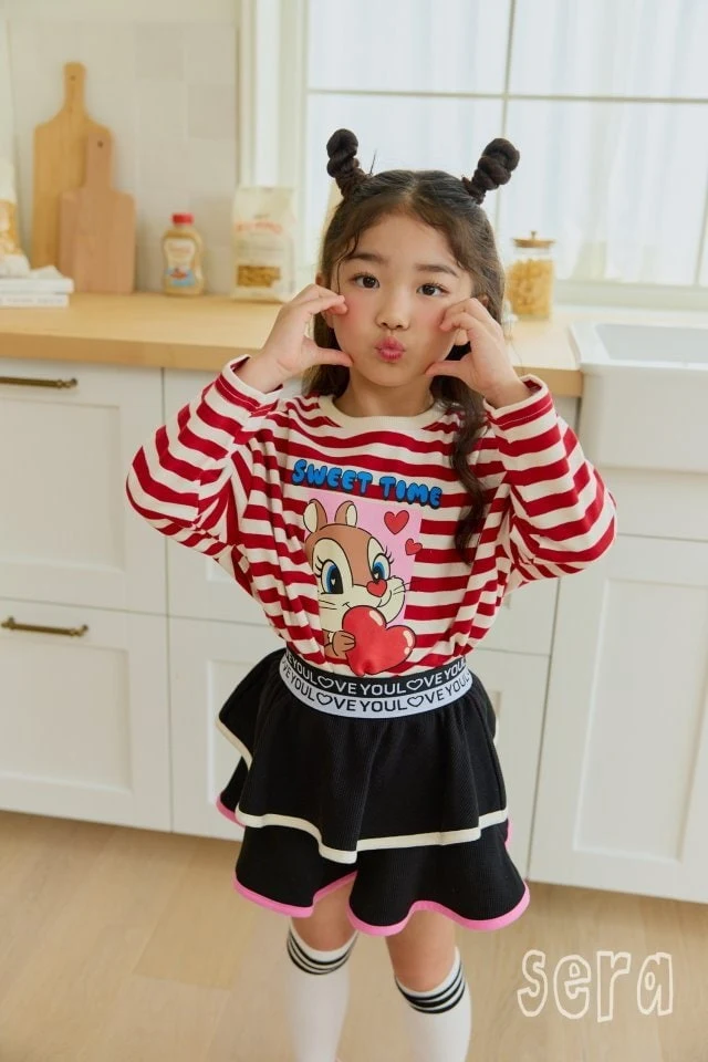 Sera - Korean Children Fashion - #childrensboutique - Waffle Cancan Skirt Pants - 10