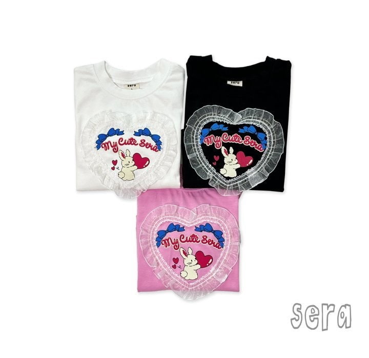 Sera - Korean Children Fashion - #designkidswear - Lace Heart Tee - 9