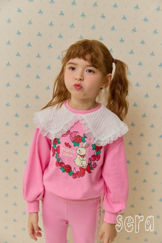 Sera - Korean Children Fashion - #fashionkids - Rose Collar Sweatshirts - 8