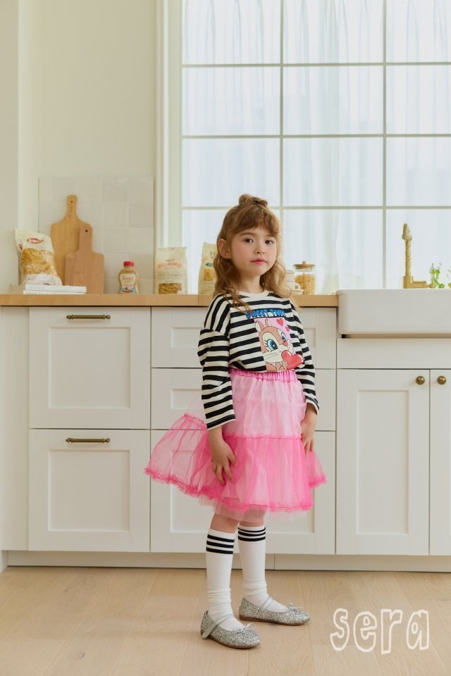 Sera - Korean Children Fashion - #fashionkids - Chipmunk Stripe Tee - 5