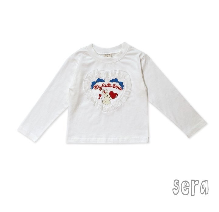 Sera - Korean Children Fashion - #kidsshorts - Lace Heart Tee - 12