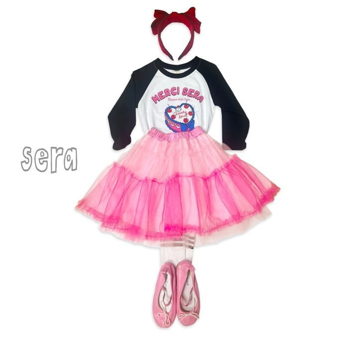 Sera - Korean Children Fashion - #kidsshorts - Raglan Cake Tee - 11