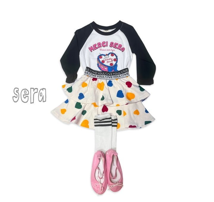 Sera - Korean Children Fashion - #kidsstore - Raglan Cake Tee - 12