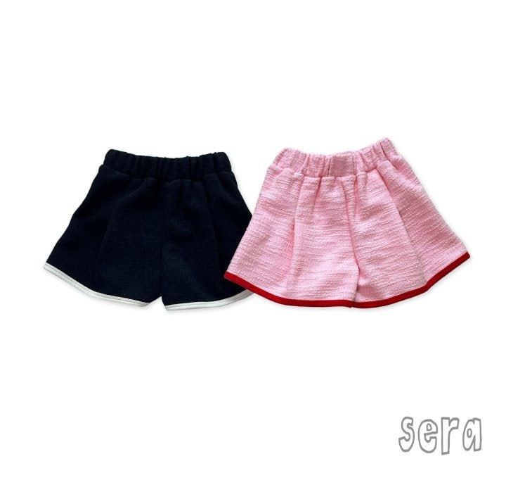 Sera - Korean Children Fashion - #kidsstore - Red Ribbon Pleats Skirt Pants - 12