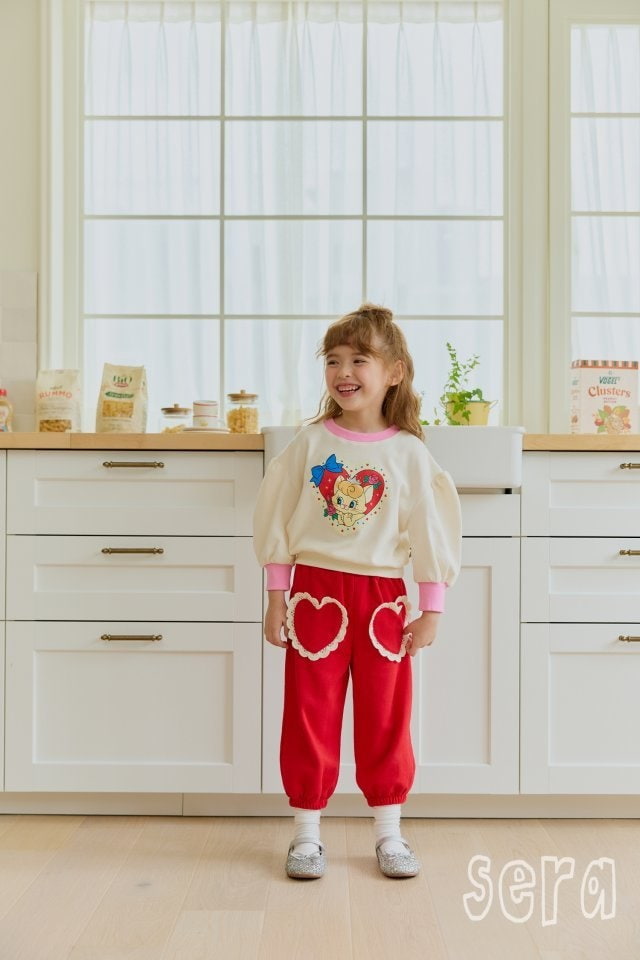 Sera - Korean Children Fashion - #kidsstore - Heart Lace Pants - 8