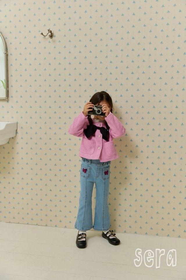 Sera - Korean Children Fashion - #kidzfashiontrend - Denim Bootscut Pants - 9