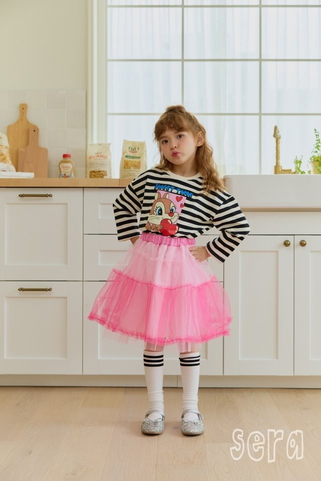 Sera - Korean Children Fashion - #kidzfashiontrend - Chipmunk Stripe Tee - 8