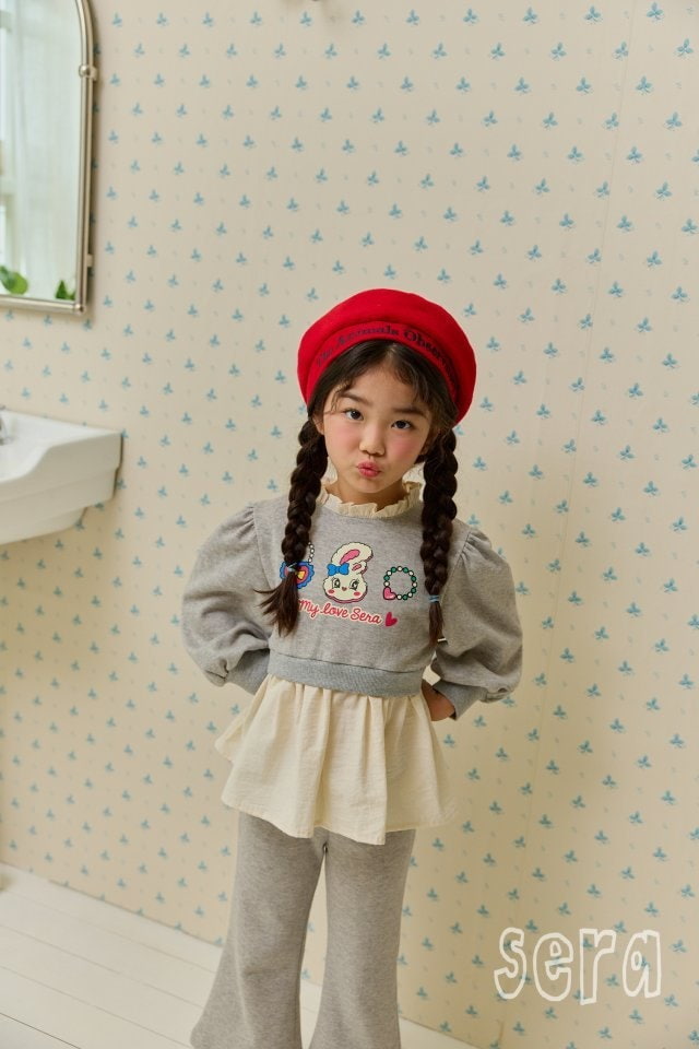 Sera - Korean Children Fashion - #littlefashionista - Rabbit Frill Long Tee - 3