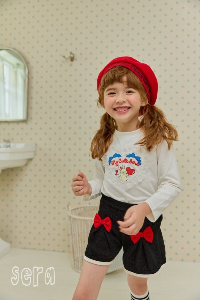 Sera - Korean Children Fashion - #littlefashionista - Lace Heart Tee - 2