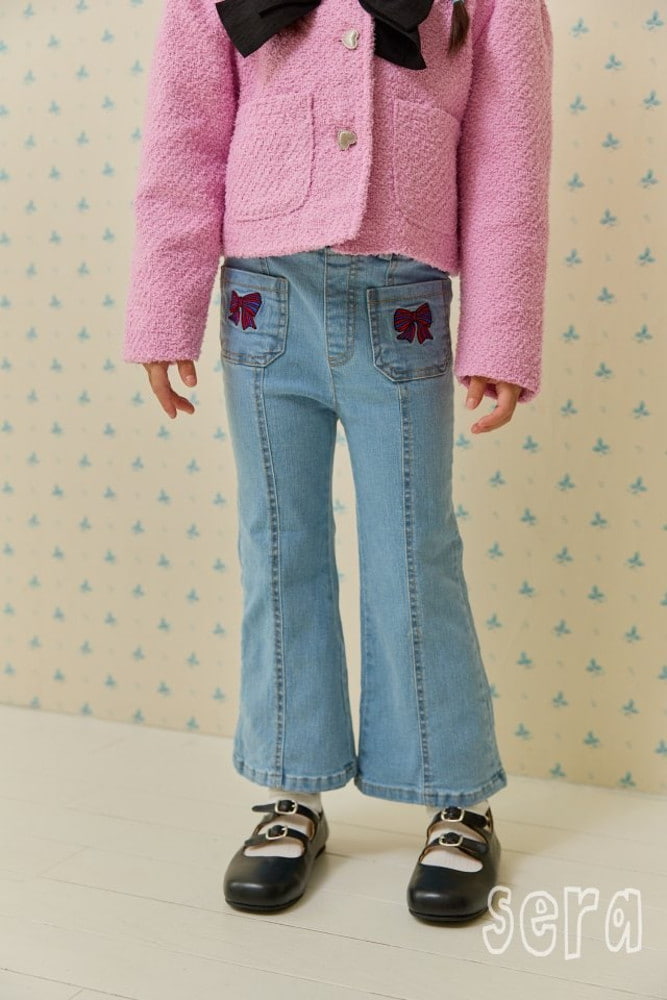 Sera - Korean Children Fashion - #magicofchildhood - Denim Bootscut Pants - 12