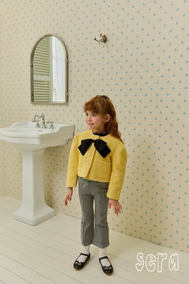 Sera - Korean Children Fashion - #magicofchildhood - Ribbon Tweed Jacket - 10