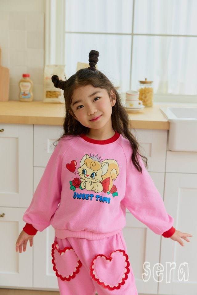 Sera - Korean Children Fashion - #magicofchildhood - Raglan Cat Sweatshirts - 8