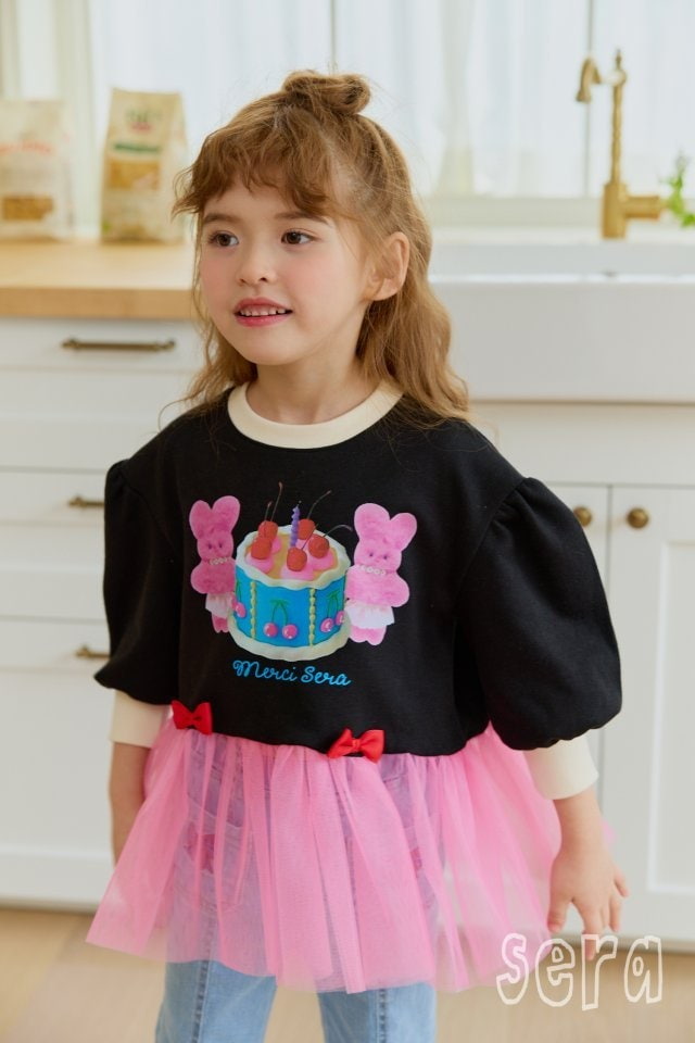 Sera - Korean Children Fashion - #minifashionista - Cake Rabbit Cha Long Sweatshirts - 6