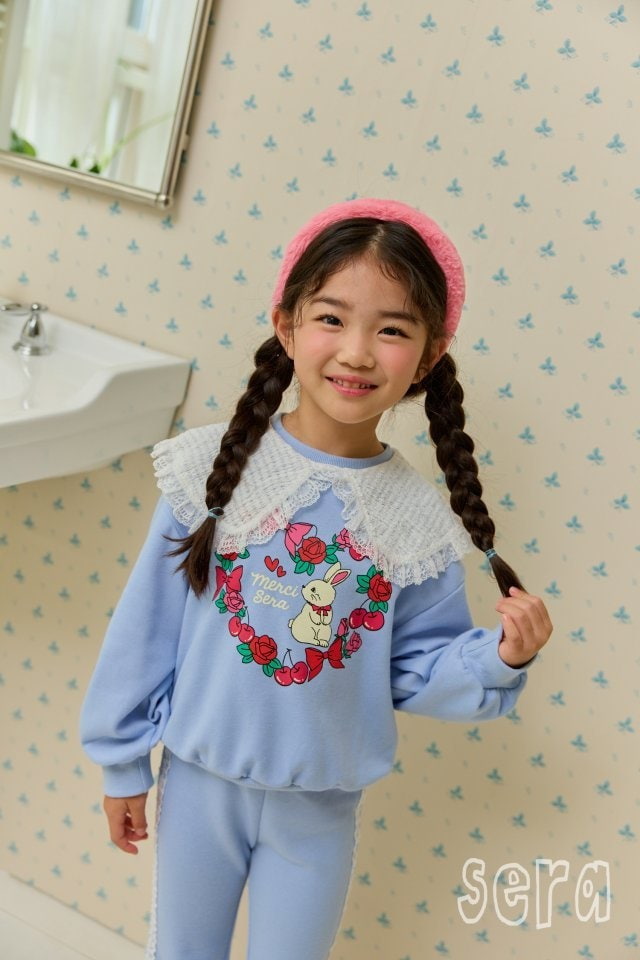 Sera - Korean Children Fashion - #prettylittlegirls - Rose Collar Sweatshirts - 2