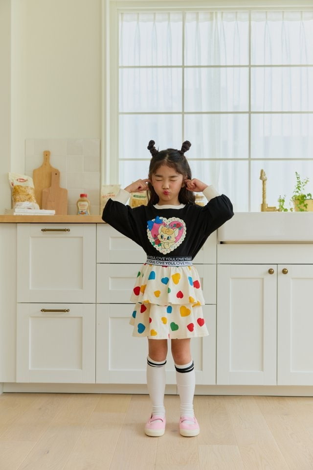 Sera - Korean Children Fashion - #stylishchildhood - Heart Cancan Skirt - 11