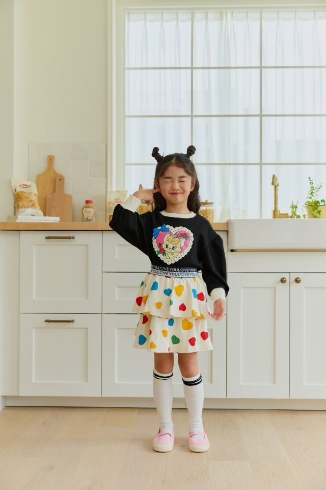 Sera - Korean Children Fashion - #toddlerclothing - Heart Cancan Skirt - 10