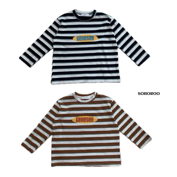 Soboroo - Korean Children Fashion - #kidzfashiontrend - Genesee Stripe Tee