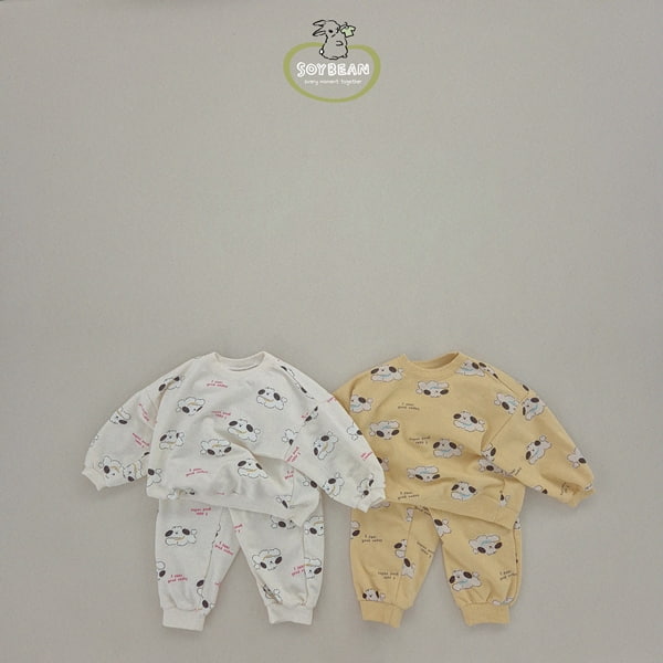 Soybean - Korean Children Fashion - #Kfashion4kids - Puppy Top Bottom Set