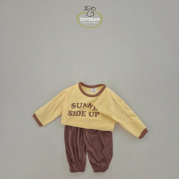 Soybean - Korean Children Fashion - #Kfashion4kids - Sunny Terry Top Bottom Set - 8