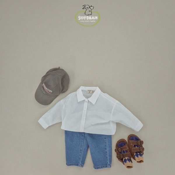 Soybean - Korean Children Fashion - #Kfashion4kids - Taped Denim Pants - 6