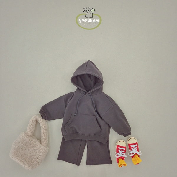 Soybean - Korean Children Fashion - #Kfashion4kids - Hood Wide Top Bottom Set - 8