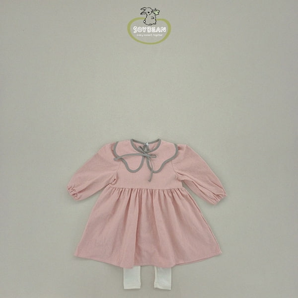 Soybean - Korean Children Fashion - #Kfashion4kids - Point Ribbon One-piece - 6