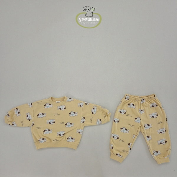 Soybean - Korean Children Fashion - #childofig - Puppy Top Bottom Set - 9