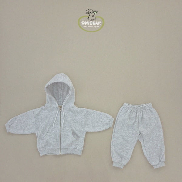 Soybean - Korean Children Fashion - #childofig - Hood Zip-up Set - 7