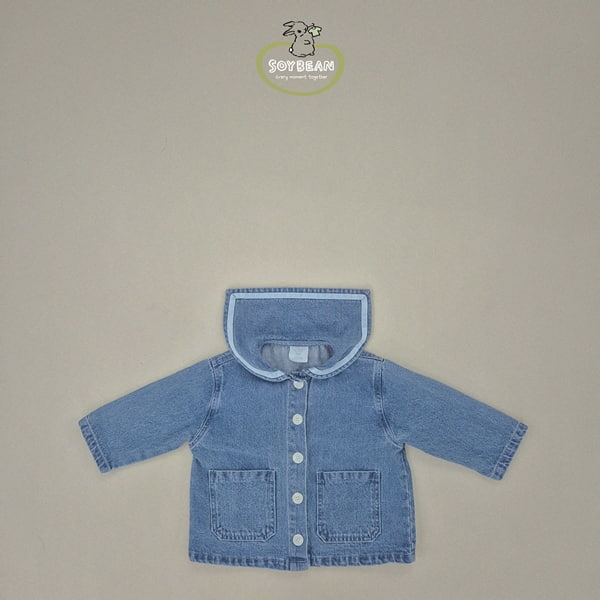 Soybean - Korean Children Fashion - #childofig - Sailor Denim Jacket - 6