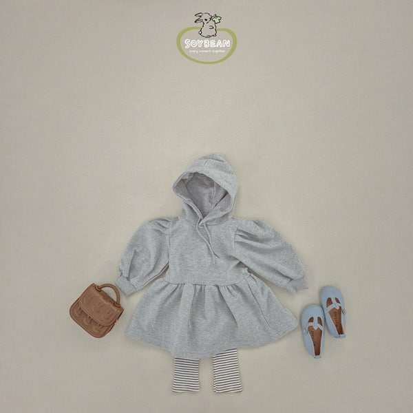 Soybean - Korean Children Fashion - #stylishchildhood - Hood Puff One-piece - 4