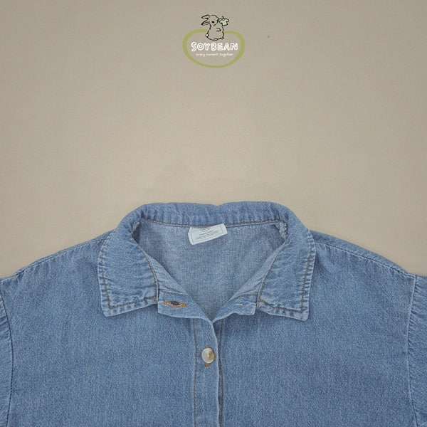 Soybean - Korean Children Fashion - #childofig - Loosefit Denim Shirt - 12