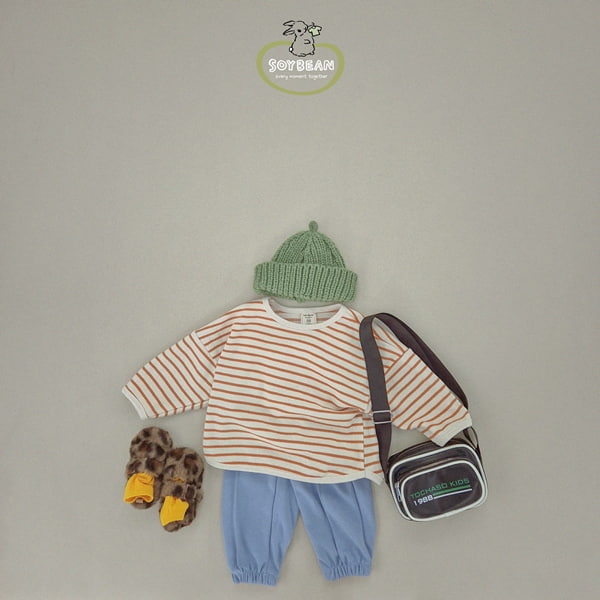 Soybean - Korean Children Fashion - #childofig - Stripe Piping Sweatshirts - 3