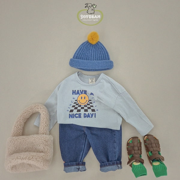 Soybean - Korean Children Fashion - #childofig - Taped Denim Pants - 11