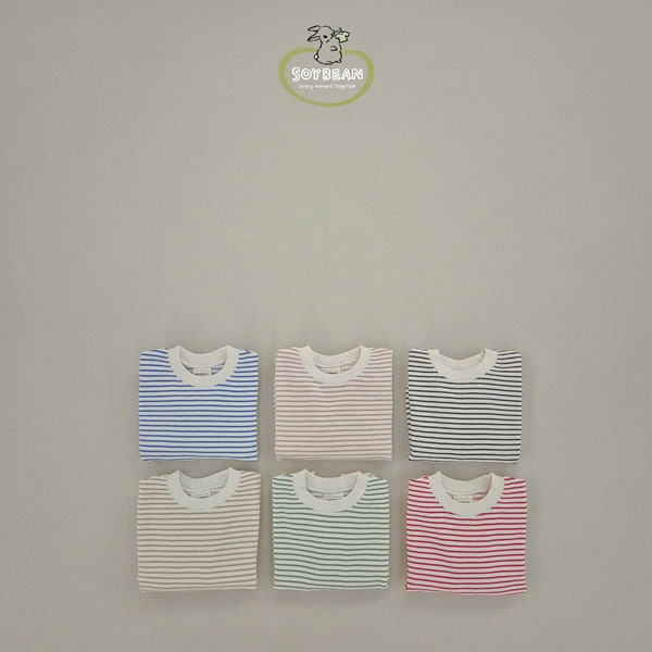 Soybean - Korean Children Fashion - #childofig - Stripe Top Bottom Set - 9