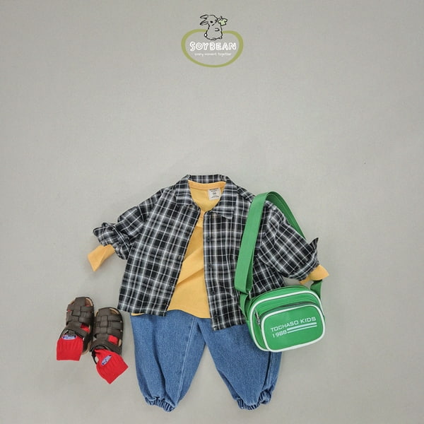 Soybean - Korean Children Fashion - #childofig - Boxy Check Shirt - 5