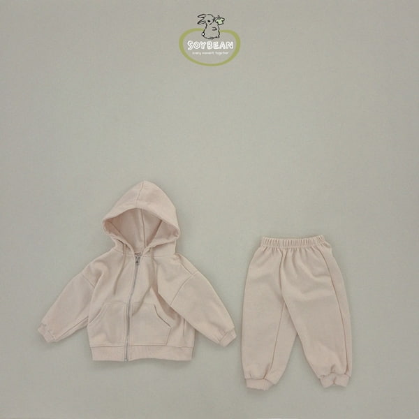 Soybean - Korean Children Fashion - #childrensboutique - Hood Zip-up Set - 8