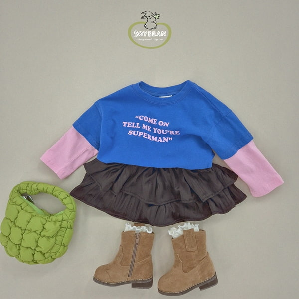 Soybean - Korean Children Fashion - #childrensboutique - Superman Layered Tee - 12