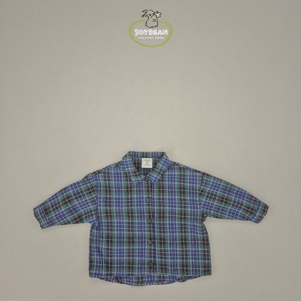 Soybean - Korean Children Fashion - #childrensboutique - Boxy Check Shirt - 7