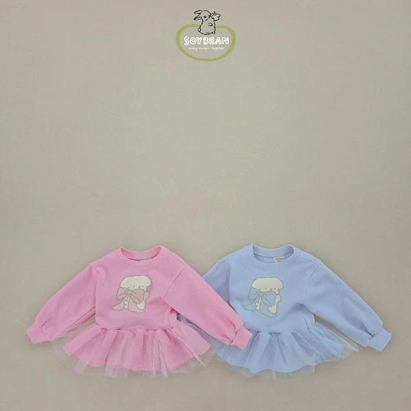 Soybean - Korean Children Fashion - #childrensboutique - Ribbon Chacha Sweatshirts