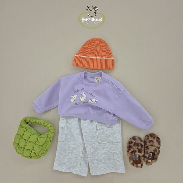 Soybean - Korean Children Fashion - #designkidswear - Semi Crop Bunny Sweatshirts - 10