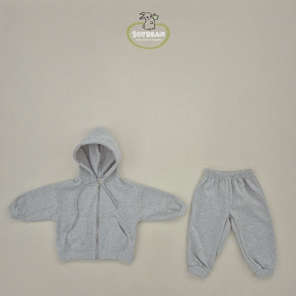 Soybean - Korean Children Fashion - #designkidswear - Hood Zip-up Set - 9